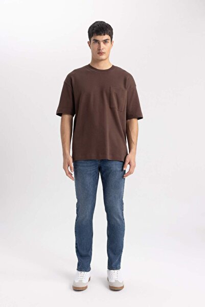 DeFacto Carlo Skinny Fit Екстра вузький крій, нормальна талія, екстра вузькі штанини, джинси C1814AX24SP