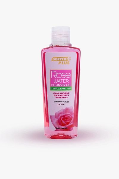 Softto Plus Rose Water Facial Cleansing Gel 200 Ml