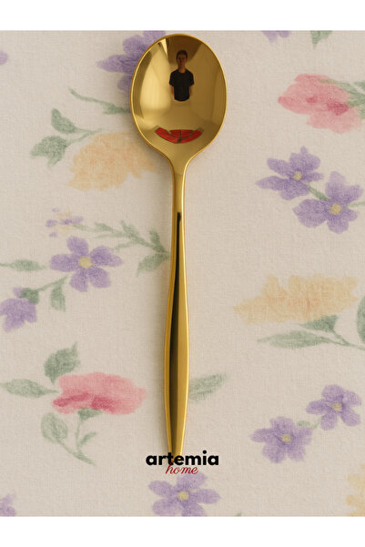 DMR LİFE New Vega 18 Piece Fork Spoon Knife Set |   Gold |   Dessert Set |   6 People |   18/10 Stainless Steel