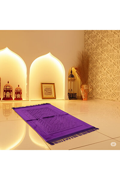 simply line Lüks Kalın Yumuşak seccade Peluş Kaymaz Taban Özellikli Hediyelik...