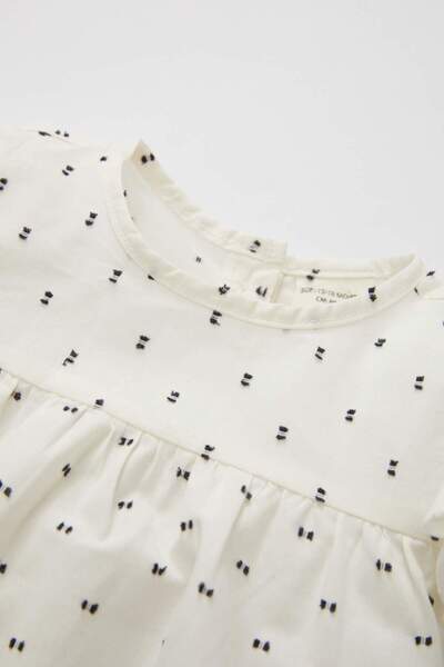 DeFacto Baby Girl Crew Neck Long Sleeve Shirt B9736A524Sp