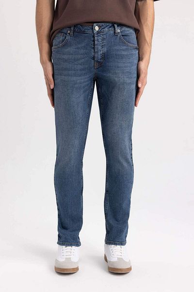 DeFacto Carlo Skinny Fit Extra Slim Fit Talie normală Pantaloni de jeans cu picioare extra înguste C1814AX24SP