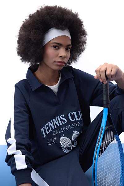 DeFacto DeFactoFit Oversize Széles Fit Polo Galléros Sportpulóver B4597AX24SP