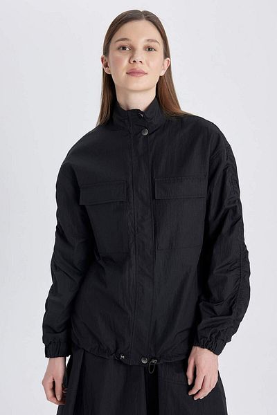 DeFacto Oversize Wide Cut Half Turtleneck Parachute Jacket B8311Ax24Sp