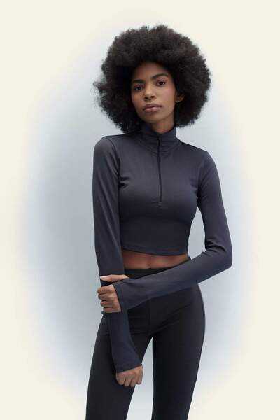 DeFacto Slim Fit Sport Tücher hosszú ujjú cipzár W0343az24sp