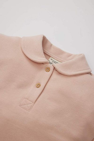 DeFacto Baby Girl Baby Collar Soft Furry Sweatshirt C2436A524Sp