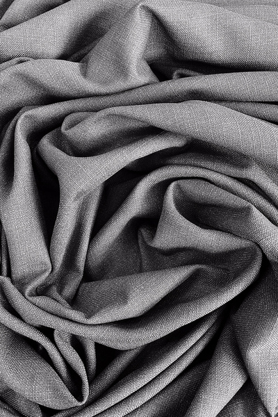 OnyxHome Paris Keten Fon Perde Antrasit Tek Kanat (Pilesiz)