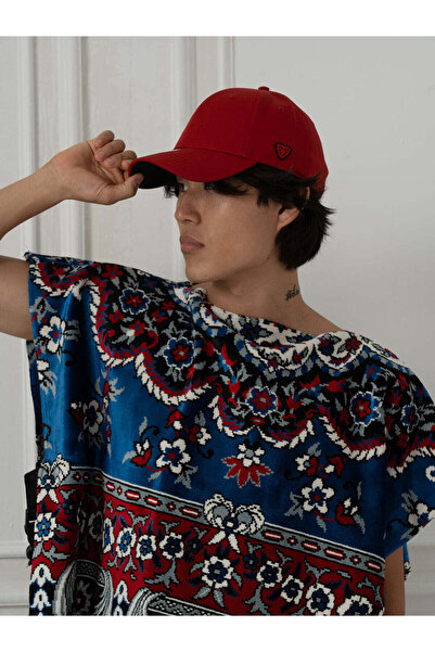 RustandRich Kadın Erkek Kırmızı Baseball Şapka Timeless Collection Basic