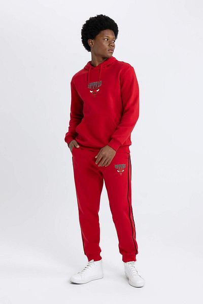 DeFacto Pantaloni de trening groși DeFactoFit NBA Chicago Bulls Standard Fit B3891AX24SP