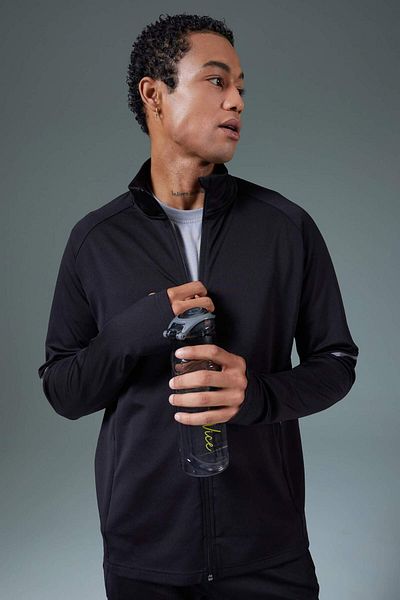 DeFacto Slim Fit Sports Tobacco Top Zipper Sweatshirt B4534Ax24Sp