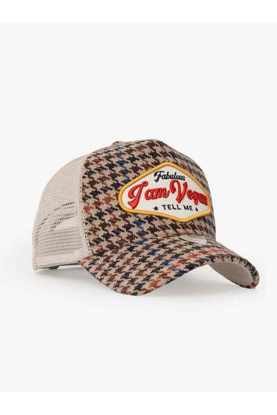 RustandRich Beige Men's and Women's Trucker Hat - City's Collection Vegas