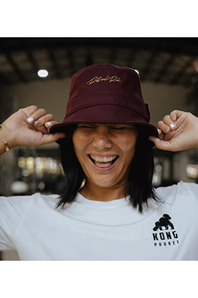 RustandRich Burgundy Bucket Hat for Men and Women - Timeless Collection Basic