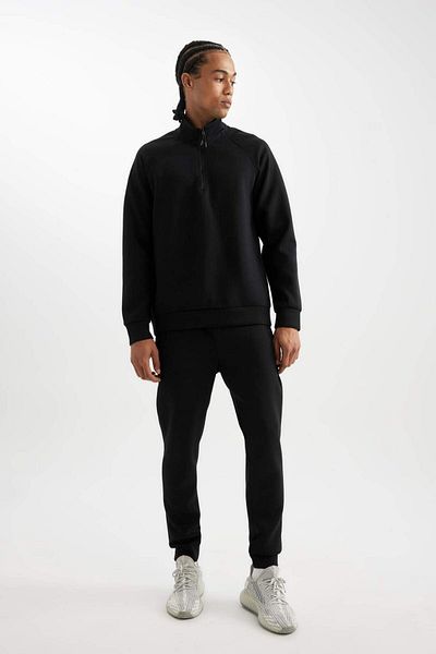 DeFacto DeFactoFit Sportsman Jogger melegítőnadrág Slim Fit, szorosan illeszkedő búvárhálós szabványos szár C0485AX23W