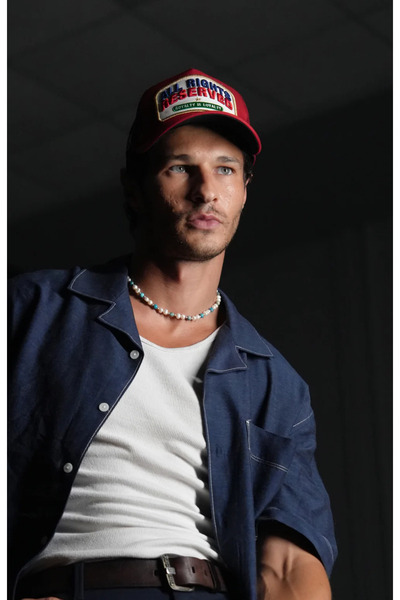 RustandRich Red Men's Trucker Hat - Urban Collection, All Right Reserved