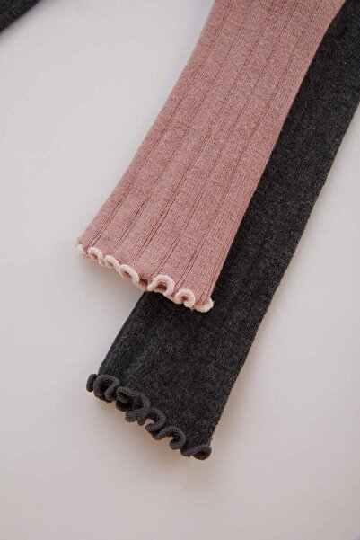 DeFacto Baby Girl 2-Piece Socks Leggings C2447A524Sp