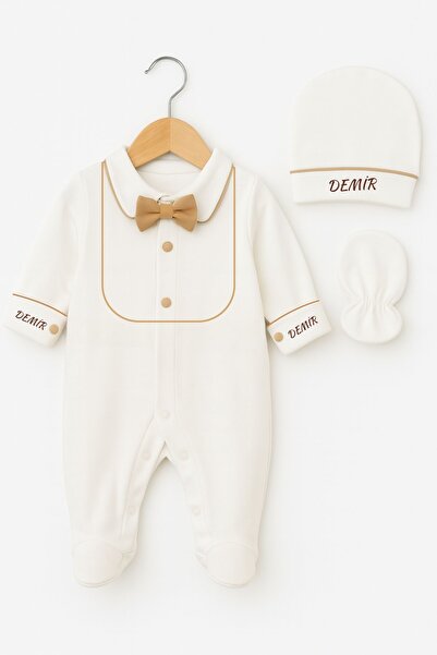 Minytrendy Baby Boy Name Printed Newborn Jumpsuit Special Day Hospital Releas...