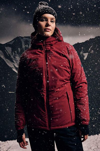DeFacto Waterproof Slim Fit Puffer Coat with Hood and Zipper