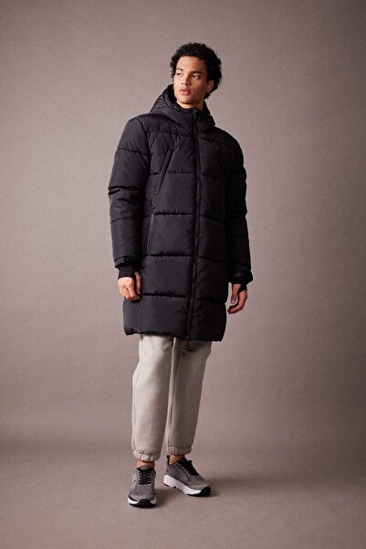 DeFacto DeFactoFit Kapuzen-Fleece-Futterparka X5345AZ23WN