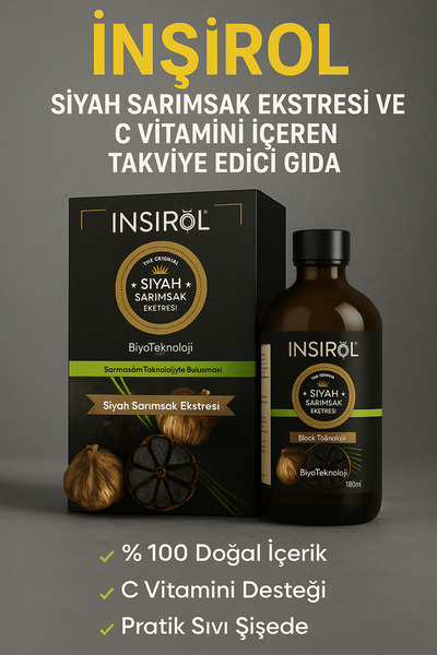 INSIROL Siyah Sarımsak Ekstresi 150 ml Sıvı Form