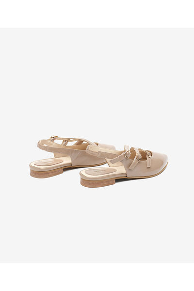 Greyder Women's Mink Genuine Leather Ballerinas 5Y2Ka34971