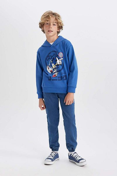 DeFacto Chłopięca bluza z kapturem Sonic the Hedgehog B3063A823WN
