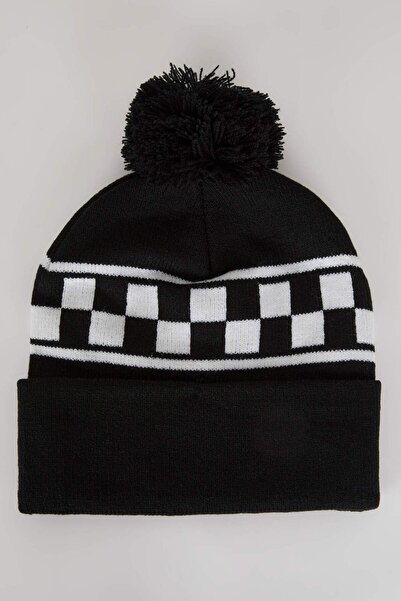 DeFacto Chlapecká vzorovaná pomponová pletená čepice A7636A823WN