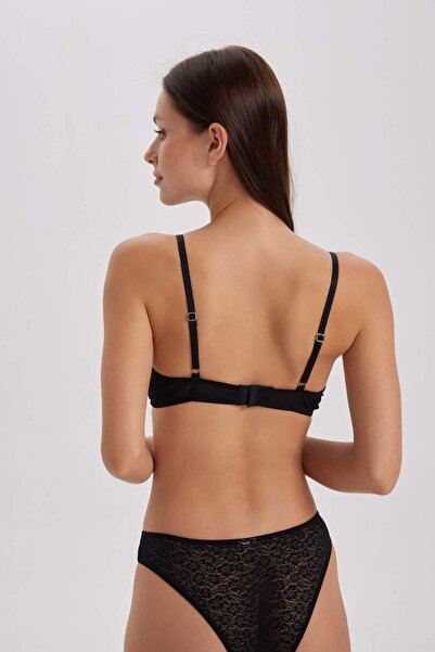 DeFacto Fall in Love Lace Covered No Pad Underwire Bra A8423Ax23Wn