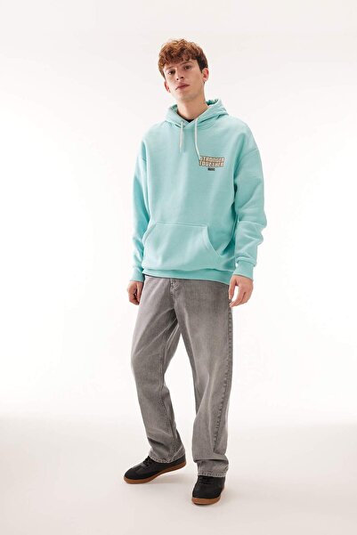 DeFacto Marvel Comics Oversize Φαρδιά Μορφή με κουκούλα πίσω εμπριμέ χοντρό φούτερ A7877AX23WN