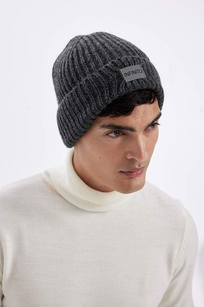 DeFacto Men's Woven Label Beret U9177Az23Wn