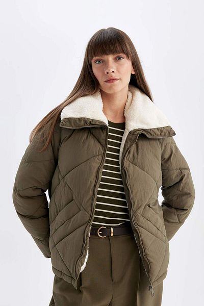 DeFacto Nepromokavý lemovaný kabát Regular Fit - A0756ax23wn