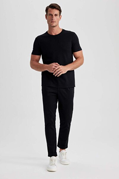 DeFacto Gabardin Pantolon Tailored Regular Fit Cepli Duble Paça A5115AX23AU