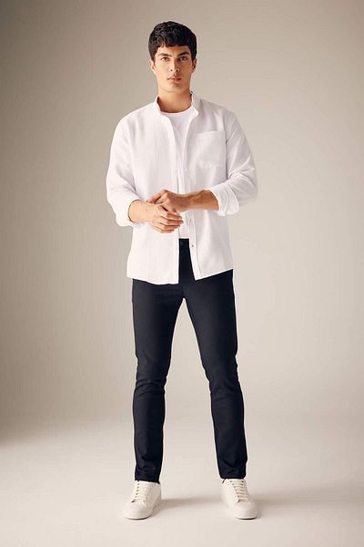 DeFacto Pantaloni slim din Gabardine cu picioare înguste W3012AZ23AU