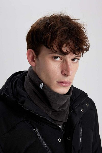 DeFacto Men's Fleece Beanie and Neck Collar R6058Az23Wn