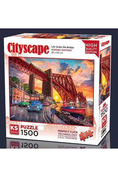 Ks Games Puzzle 1500 Forth Bridge at Sunset (Life under the