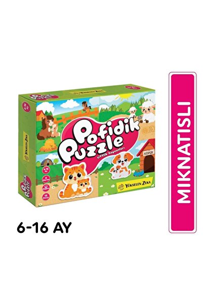 yükselen zeka İlk Pofidik Magnet Puzzle - Çiftlik Hayvanları