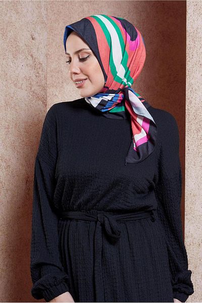 Alvina Alvina Geometric Patterned Scarf 8440