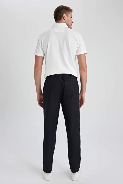 DeFacto Summer Jogger Pants Cotton Tight Leg Waist Lace-Up Elastic with Pockets Z6475Az23Au