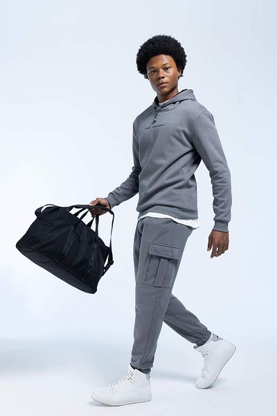 DeFacto Pantaloni de sport DeFactoFit Sportsman Jogger Fit standard cu șireturi cu buzunar cargo Y7119AZ23AU