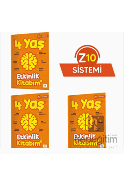 yükselen zeka 4 Yaş Etkinlik Kitabım Seti (Z10 Sistemi)