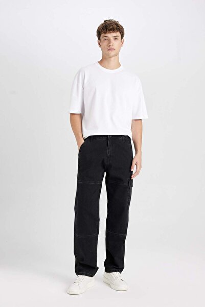 DeFacto Wide Leg Geniş Kalıp Normal Bel Bol Paça Jean Pantolon B4638AX23WN