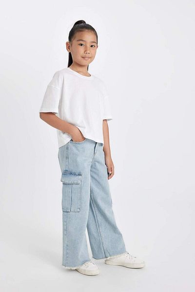 DeFacto Pantaloni largi pentru fete cu picioare largi A5734A823AU