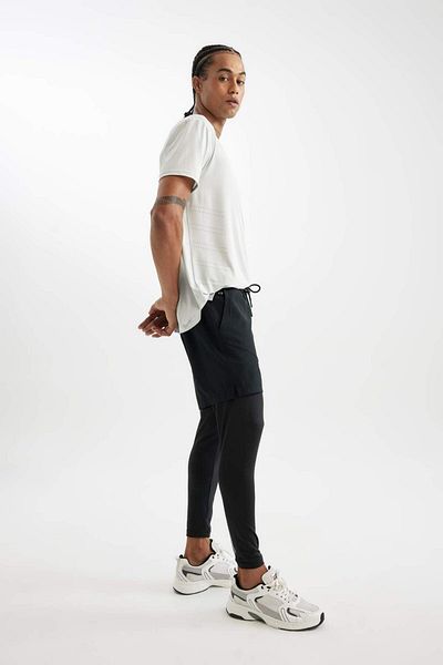 DeFacto DeFactoFit Pantaloni scurți sport cu țesut sport, slim fit, cu șireturi, cu buzunare A9124AX23AU