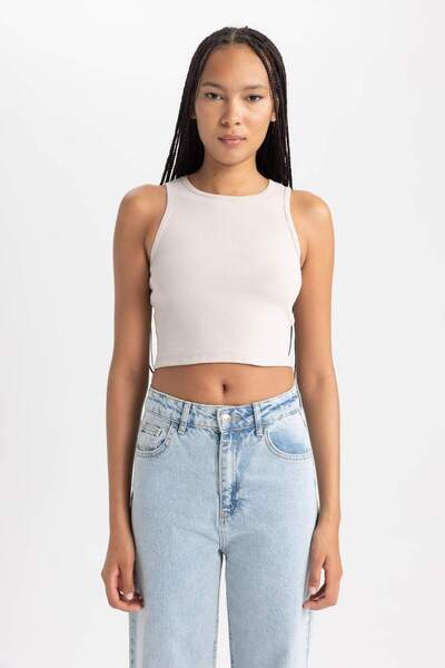 DeFacto Fitted Halter Yaka Atlet B0658AXNS
