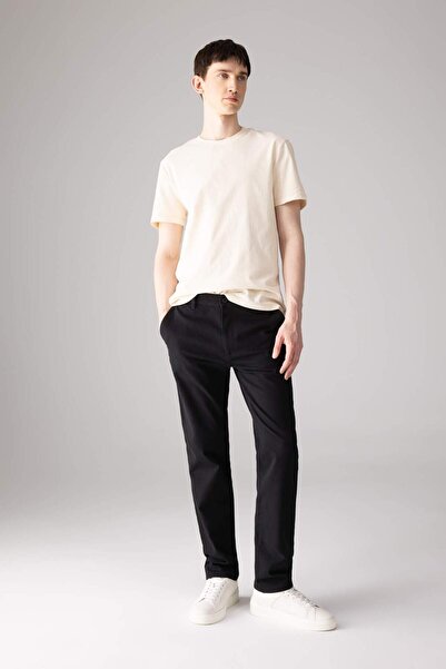 DeFacto Regular Fit Zipper Pocket Straight Leg Gabardine Trousers B2088Ax23Au