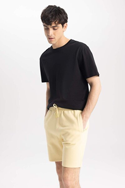 DeFacto Regular Fit Basic Düz Bermuda Şort A2348AX23SM