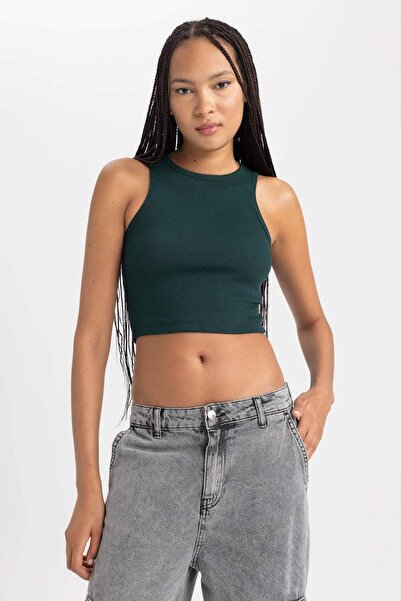 DeFacto Fitted Halter Yaka Atlet B0658AXNS