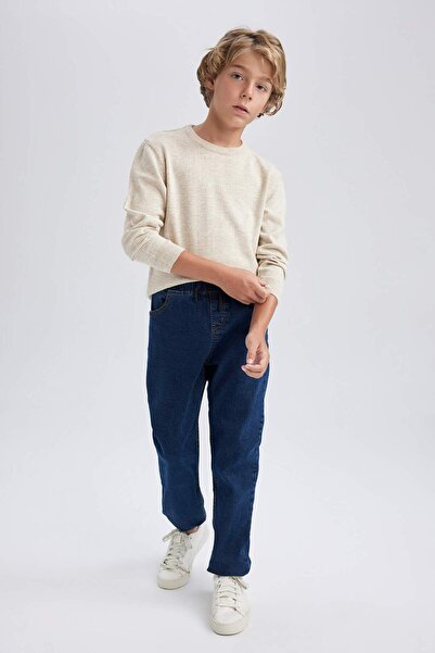 DeFacto Erkek Çocuk Bisiklet Yaka Triko Kazak A4992A823WN