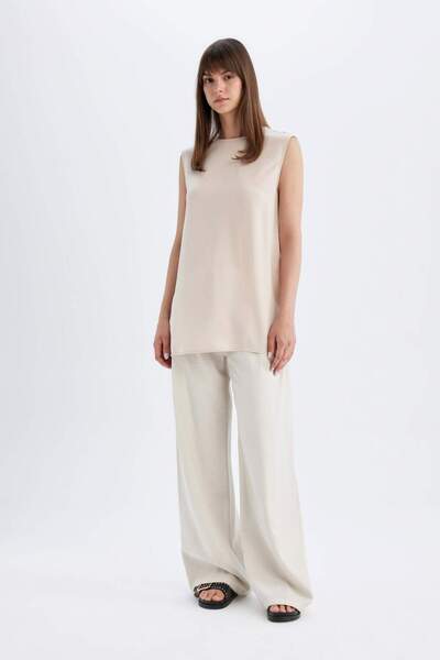 DeFacto Regular Fit Crew Neck Tank Top Tunic A8171Ax23Sm