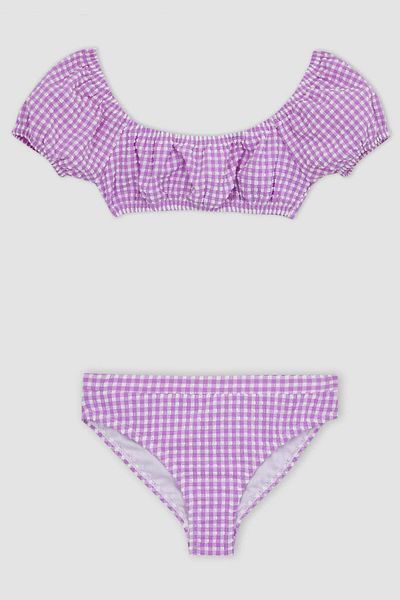 DeFacto Girls' Checkered Bikini Set Z6514A623Hs