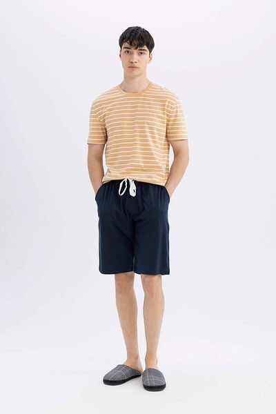 DeFacto Regular Fit Short Sleeve Shorts Pajama Set A3061Ax23Sm